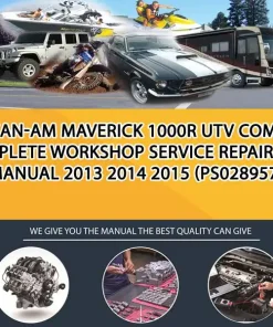 Can-Am Maverick 1000R Utv Complete Workshop Service Repair Manual 2013 2014 2015 (PS028957)