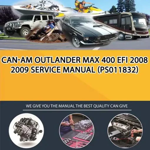 Can-Am Outlander Max 400 Efi 2008 2009 Service Manual (PS011832)