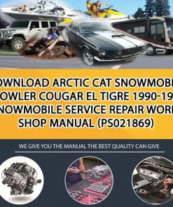Download Arctic Cat Snowmobile Prowler Cougar El Tigre 1990-1998 Snowmobile Service Repair Workshop Manual (PS021869)