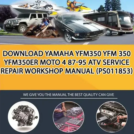 Download Yamaha Yfm350 Yfm 350 Yfm350Er Moto 4 87-95 Atv Service Repair Workshop Manual (PS011853)