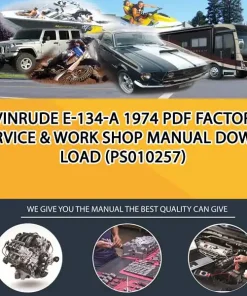 Evinrude E-134-A 1974 Pdf Factory Service & Work Shop Manual Download (PS010257)