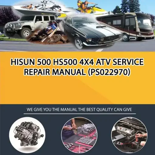 Hisun 500 Hs500 4X4 Atv Service Repair Manual (PS022970)