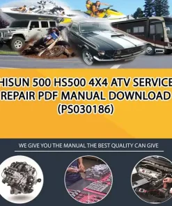Hisun 500 Hs500 4X4 Atv Service Repair Pdf Manual Download (PS030186)