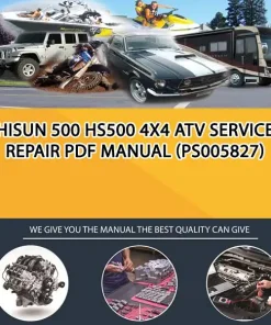 Hisun 500 Hs500 4X4 Atv Service Repair Pdf Manual (PS005827)