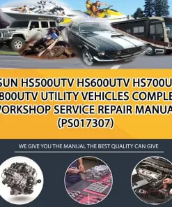 Hisun Hs500Utv Hs600Utv Hs700Utv Hs800Utv Utility Vehicles Complete Workshop Service Repair Manual (PS017307)