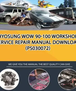 Hyosung Wow 90-100 Workshop Service Repair Manual Download (PS030072)
