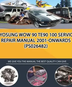 Hyosung Wow 90 Te90 100 Service Repair Manual 2001-Onwards (PS026482)