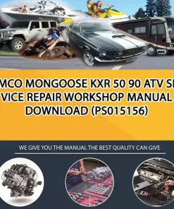 Kymco Mongoose Kxr 50 90 Atv Service Repair Workshop Manual Download (PS015156)