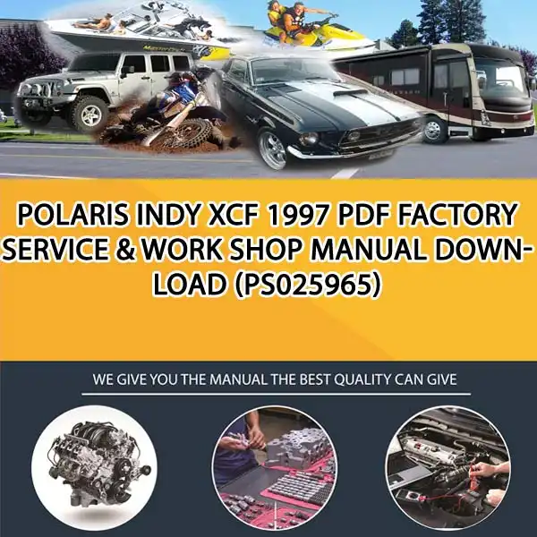 Polaris Indy Xcf 1997 Pdf Factory Service & Work Shop Manual Download (PS025965)