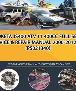 Roketa Js400 Atv 11 400Cc Full Service & Repair Manual 2006-2012 (PS021340)