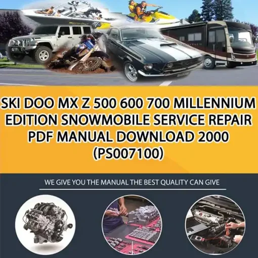 Ski Doo Mx Z 500 600 700 Millennium Edition Snowmobile Service Repair Pdf Manual Download 2000 (PS007100)