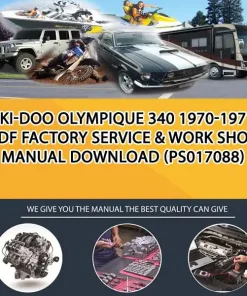 Ski-Doo Olympique 340 1970-1971 Pdf Factory Service & Work Shop Manual Download (PS017088)
