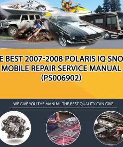 The Best 2007-2008 Polaris Iq Snowmobile Repair Service Manual (PS006902)