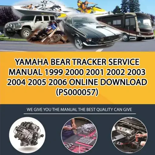 Yamaha Bear Tracker Service Manual 1999 2000 2001 2002 2003 2004 2005 2006 Online Download (PS000057)