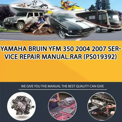 Yamaha Bruin Yfm 350 2004 2007 Service Repair Manual.Rar (PS019392)