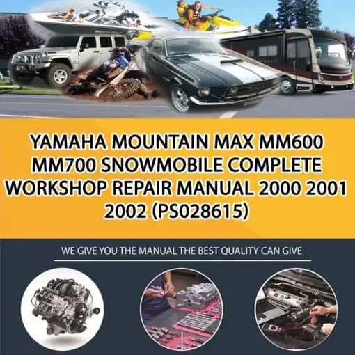 Yamaha Mountain Max Mm600 Mm700 Snowmobile Complete Workshop Repair Manual 2000 2001 2002 (PS028615)
