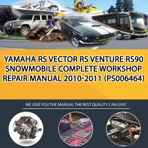 Yamaha Rs Vector Rs Venture Rs90 Snowmobile Complete Workshop Repair Manual 2010-2011 (PS006464)