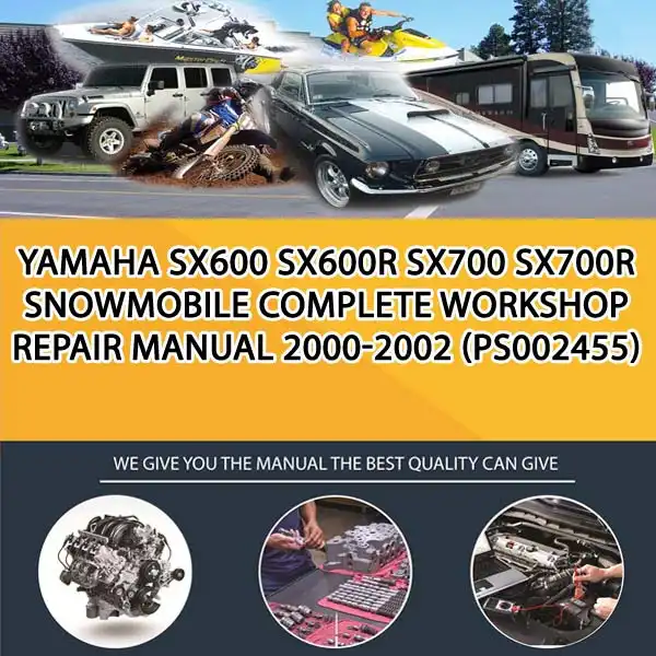 Yamaha Sx600 Sx600R Sx700 Sx700R Snowmobile Complete Workshop Repair Manual 2000-2002 (PS002455)