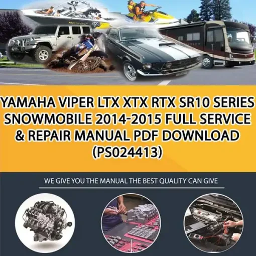 Yamaha Viper Ltx Xtx Rtx Sr10 Series Snowmobile 2014-2015 Full Service & Repair Manual Pdf Download (PS024413)