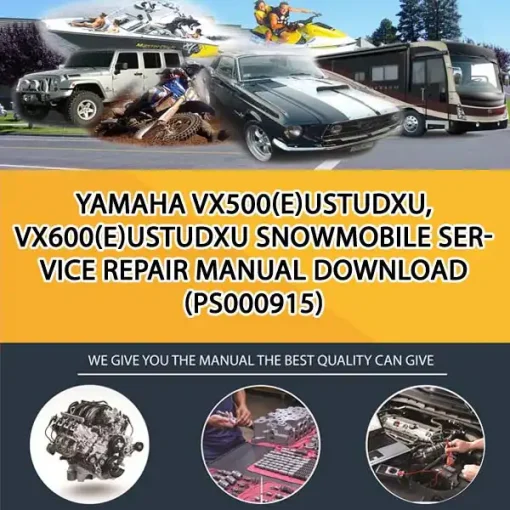Yamaha Vx500(E)UStuDxu, Vx600(E)UStuDxu Snowmobile Service Repair Manual Download (PS000915)