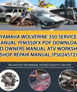 Yamaha Wolverine 350 Service Manual Yfm350Fx Pdf Download And Owners Manual Atv Workshop Shop Repair Manual (PS024572)