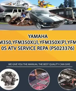 Yamaha Yfm350,Yfm350X(J),Yfm350X(P),Yfm350S Atv Service Repa (PS023376)