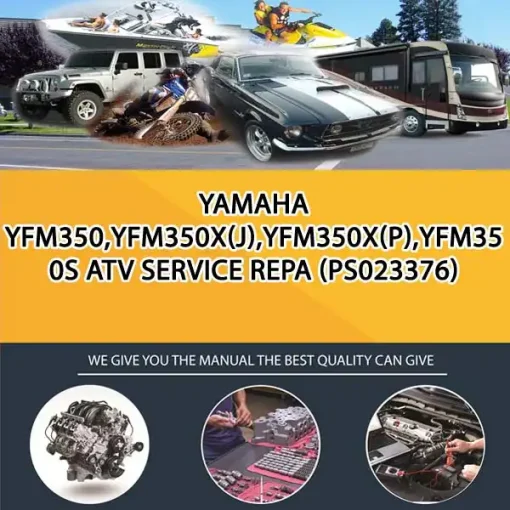 Yamaha Yfm350,Yfm350X(J),Yfm350X(P),Yfm350S Atv Service Repa (PS023376)
