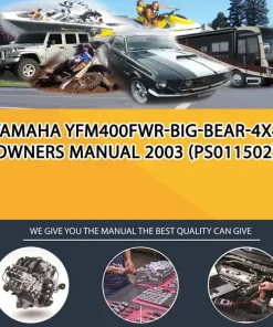 Yamaha Yfm400Fwr-Big-Bear-4X4 Owners Manual 2003 (PS011502)