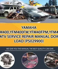 Yamaha Yfm400,Yfm400Fw,Yfm40Fpm,Yfm40Fpp Atv Service Repair Manual Download (PS029900)