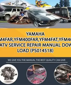 Yamaha Yfm4Far,Yfm400Far,Yfm4Fat,Yfm400Fat Atv Service Repair Manual Download (PS014518)