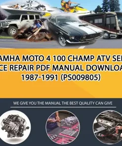 Yamha Moto 4 100 Champ Atv Service Repair Pdf Manual Download 1987-1991 (PS009805)