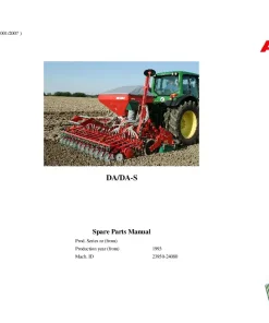Accord -Kverneland Group DA DA-S Seed Drills 1993 mach ID 23950-24080 Parts Manual Catalog Pdf Download