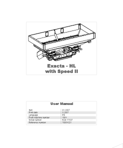 Accord -Kverneland Group Exaxta HL with Speed II Spreaders Rear mounted 2007 Sn 77327 Operation Maintenance Manual PDF download