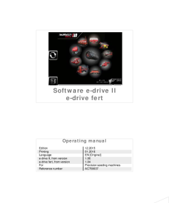 Accord -Kverneland Group Software e-drive II Fert 2016 Operation Maintenance Manual PDF download