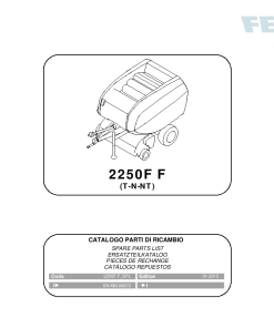 Fendt 2250F F Round Baler 2015 Parts Manual Catalog Pdf Download