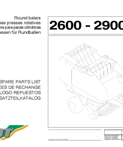 Fendt 2600-2900 Round Balers Parts Manual Catalog Pdf Download