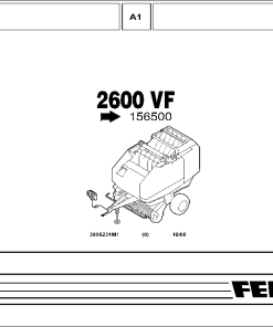 Fendt 2600V FARMER From 156500 (3906231m1) Round Balers Parts Manual Catalog Pdf Download