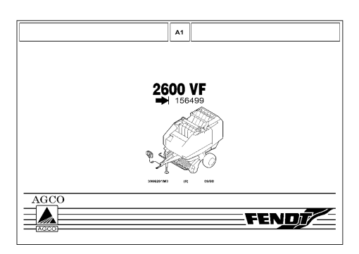 Fendt 2600V FARMER Up To 156499 (3906201m3) Round Balers Parts Manual Catalog Pdf Download