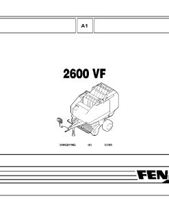 Fendt 2600V Farmer (3906201m2) Round balers Parts Manual Catalog Pdf Download