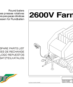 Fendt 2600V Farmer From up to Sn 156499 Round Balers Parts Manual Catalog Pdf Download
