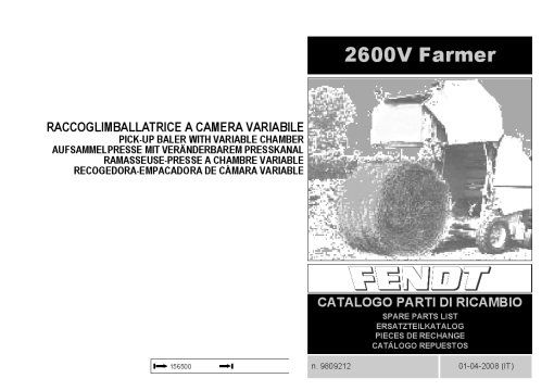 Fendt 2600V Farmer Round Balers Parts Manual Catalog Pdf Download