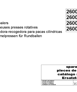 Fendt 2600VL-R -RSC -RSC I Round Balers Parts Manual Catalog Pdf Download