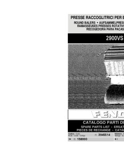 Fendt 2900VS 3945514 Round Balers 2009 Parts Manual Catalog Pdf Download