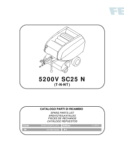 Fendt 5200V SC25 N Round Baler 2013 Parts Manual Catalog Pdf Download