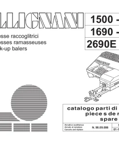 Gallignani 1500 1600 1690 2690 2690E 3690 Conv baler Parts Parts Manual Catalog PDF Download