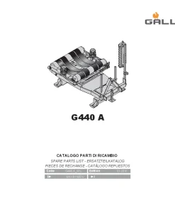 Gallignani G440 A Bale wrapper 2015 Parts Manual Catalog PDF Download