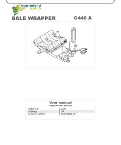 Gallignani G440 A Bale wrapper 2020 Operation Maintenance Manual PDF download