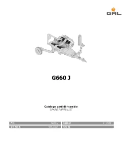 Gallignani G660 J Bale wrapper 2018 Parts Manual Catalog PDF Download
