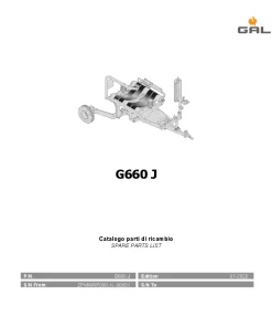 Gallignani G660 J Bale wrapper 2020 Parts Manual Catalog PDF Download