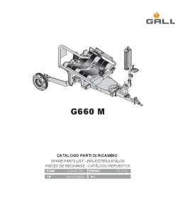 Gallignani G660 M Bale wrapper 2016 Parts Manual Catalog PDF Download